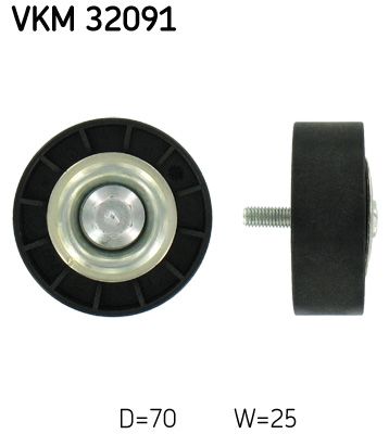 Obrázok Vratná/vodiaca kladka rebrovaného klinového remeňa SKF  VKM32091
